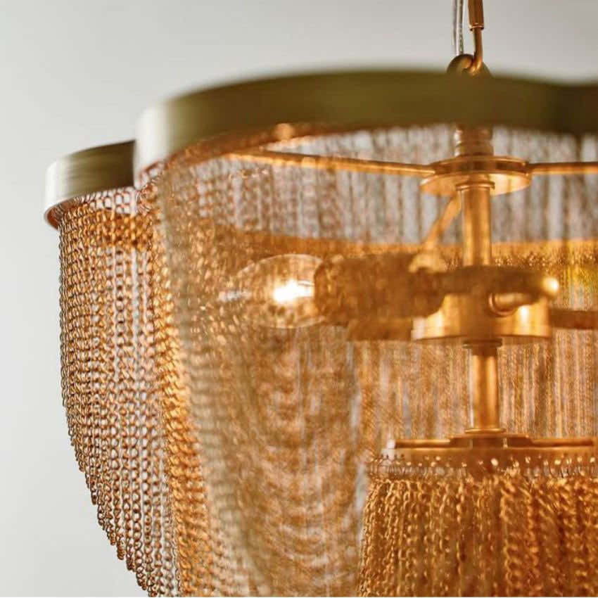 Hikari Metal Chain Chandelier