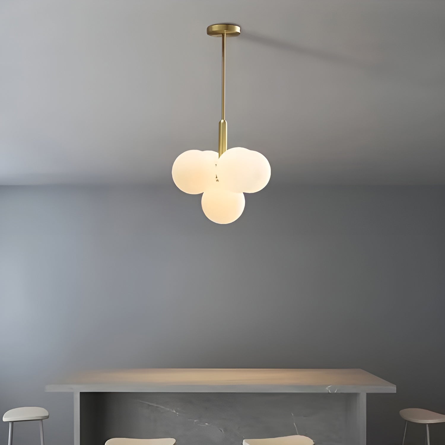 Miira 5 Brass Pendant Light