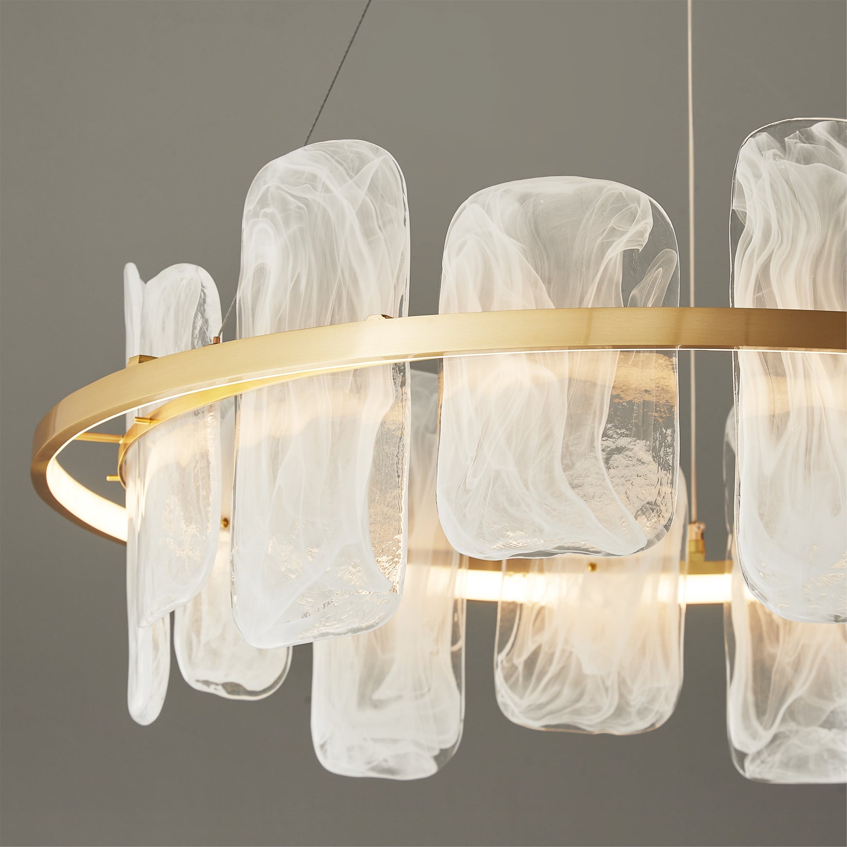 Mille Round Glass Chandelier