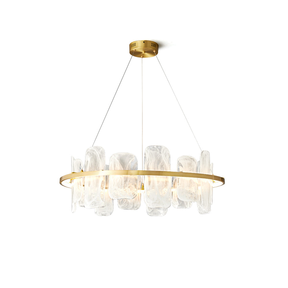 Mille Round Glass Chandelier