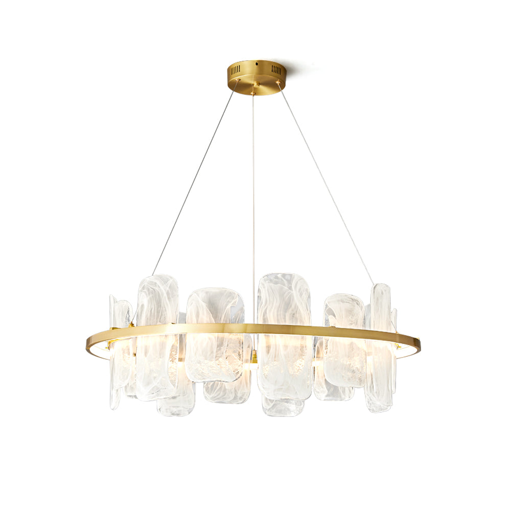 Mille Round Glass Chandelier