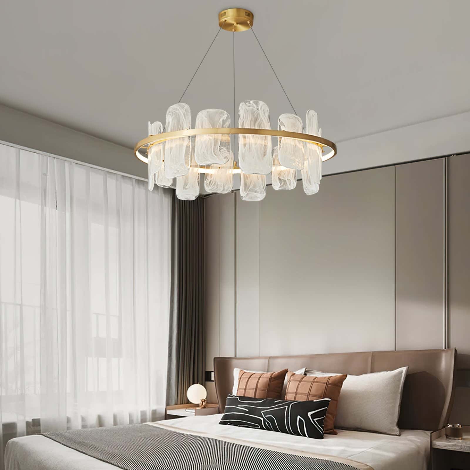 Mille Round Glass Chandelier