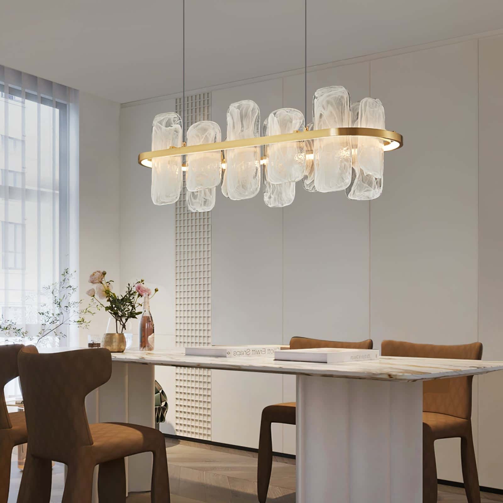Mille Round Glass Chandelier
