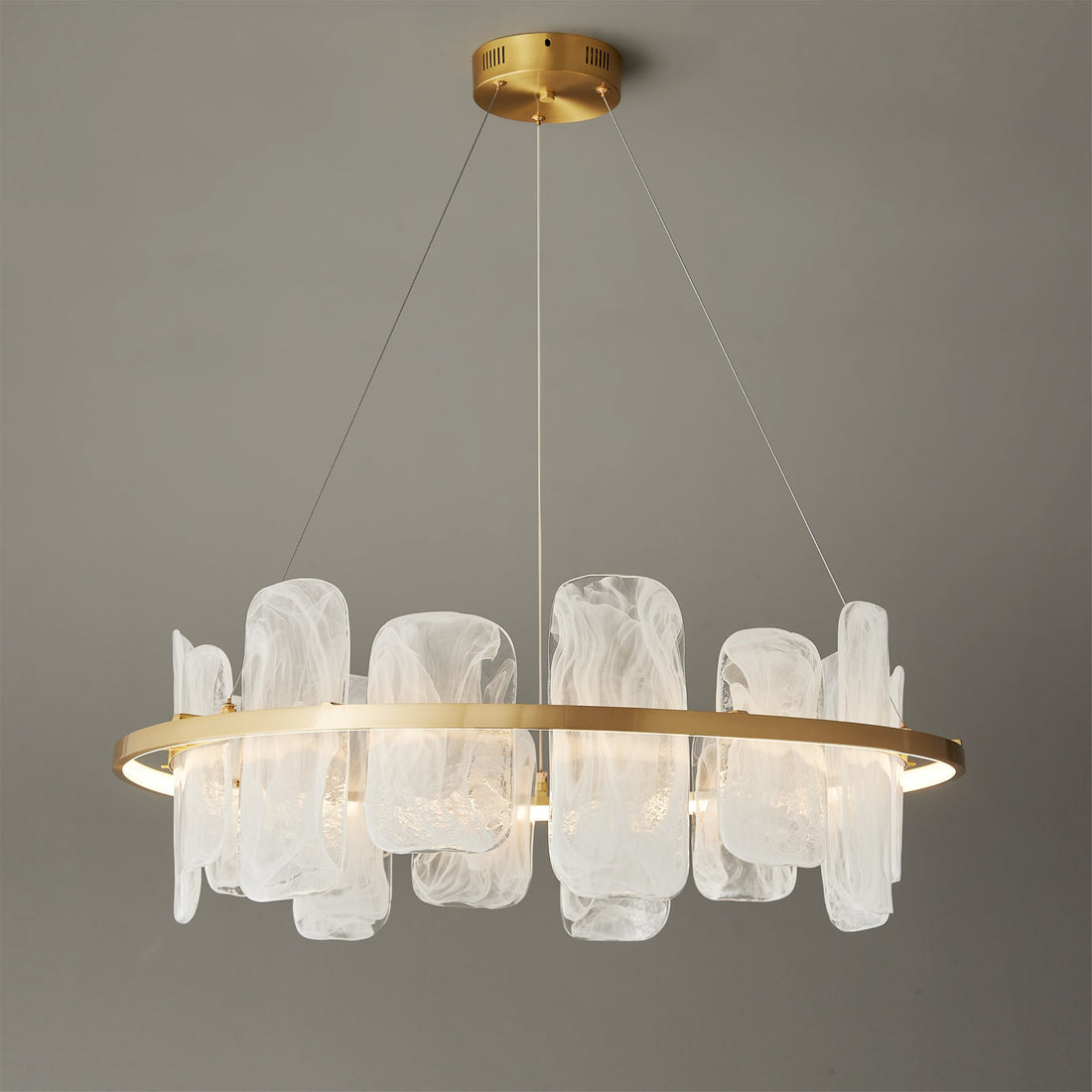 Mille Round Glass Chandelier