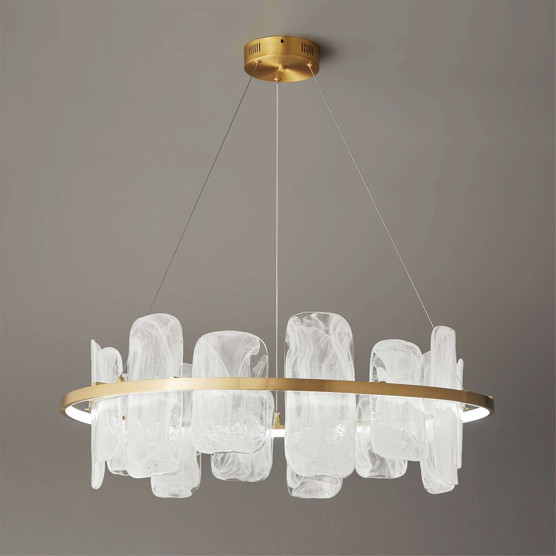 Mille Round Glass Chandelier