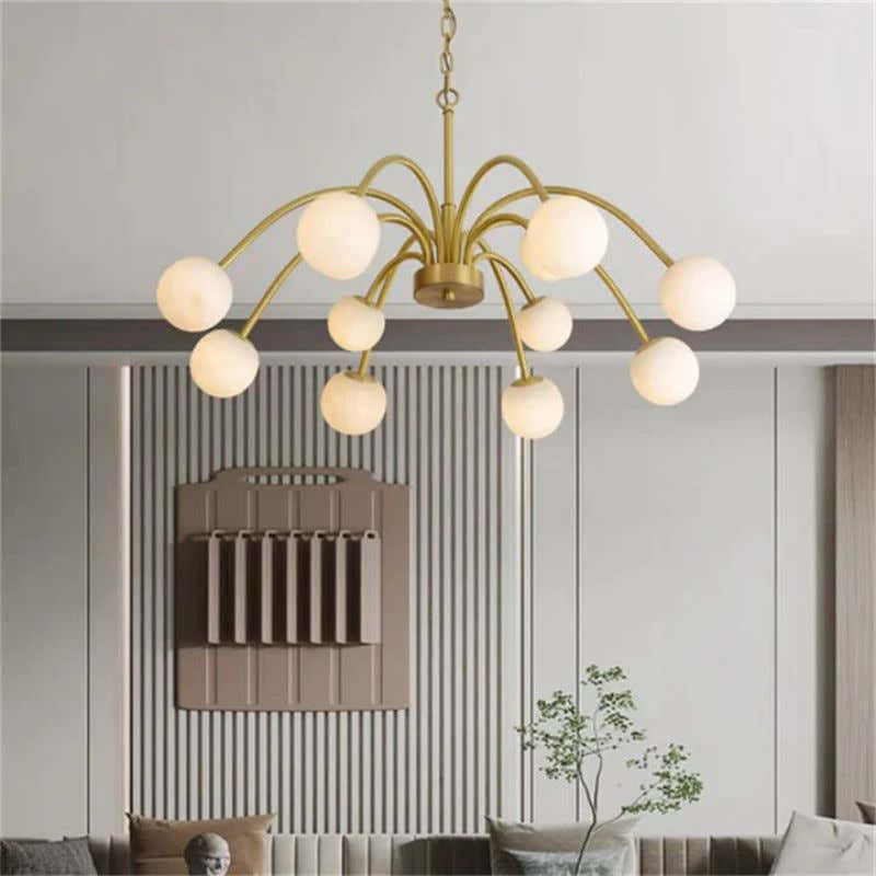 Alabaster Vintage Chandelier