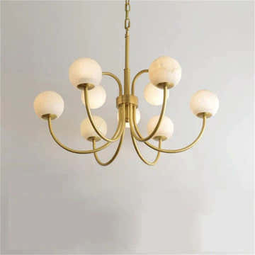 Alabaster Vintage Chandelier
