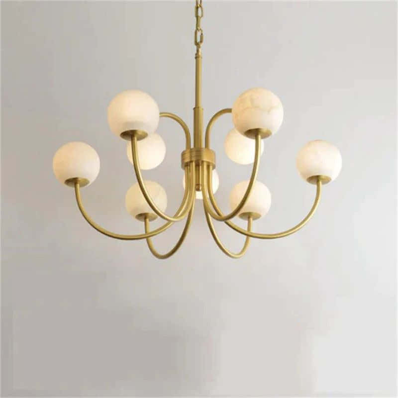 Alabaster Vintage Chandelier