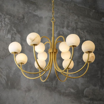 Alabaster Vintage Chandelier