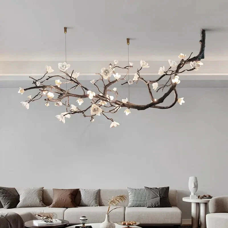 Wanos Crystal Flower Tree Branch Chandelier