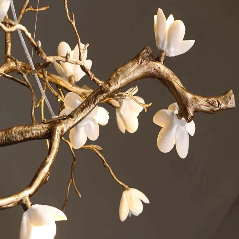 Wanos Crystal Flower Tree Branch Chandelier
