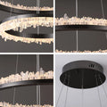 Minimalistic Crystal LED Chandelier