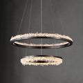 Minimalistic Crystal LED Chandelier