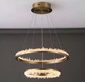 Minimalistic Crystal LED Chandelier