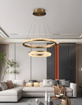 Minimalistic Crystal LED Chandelier