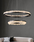 Minimalistic Crystal LED Chandelier