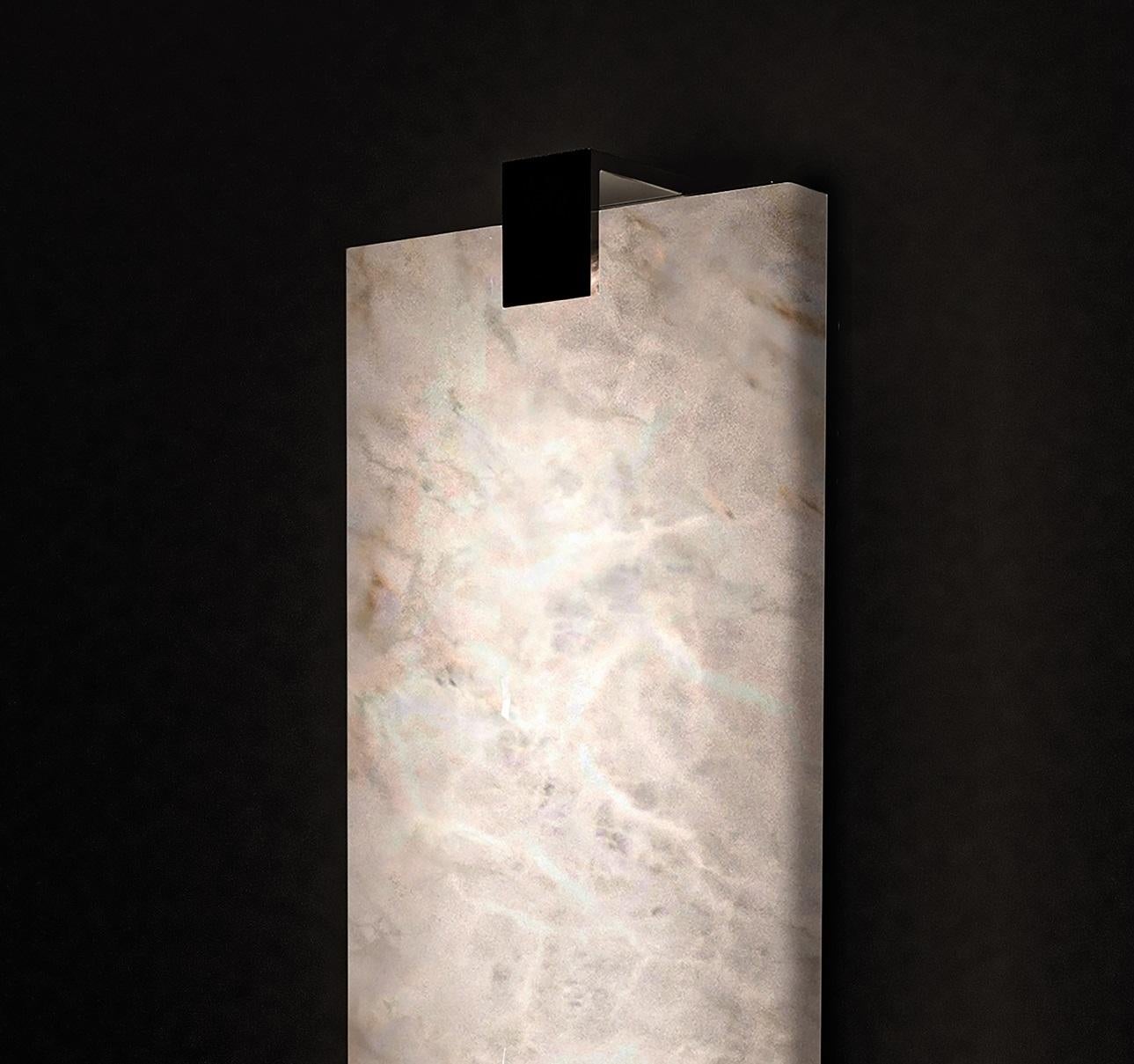 Theseus Alabaster Selene Wall Sconce