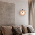 Alabaster Modern Record shape Wall Sconce