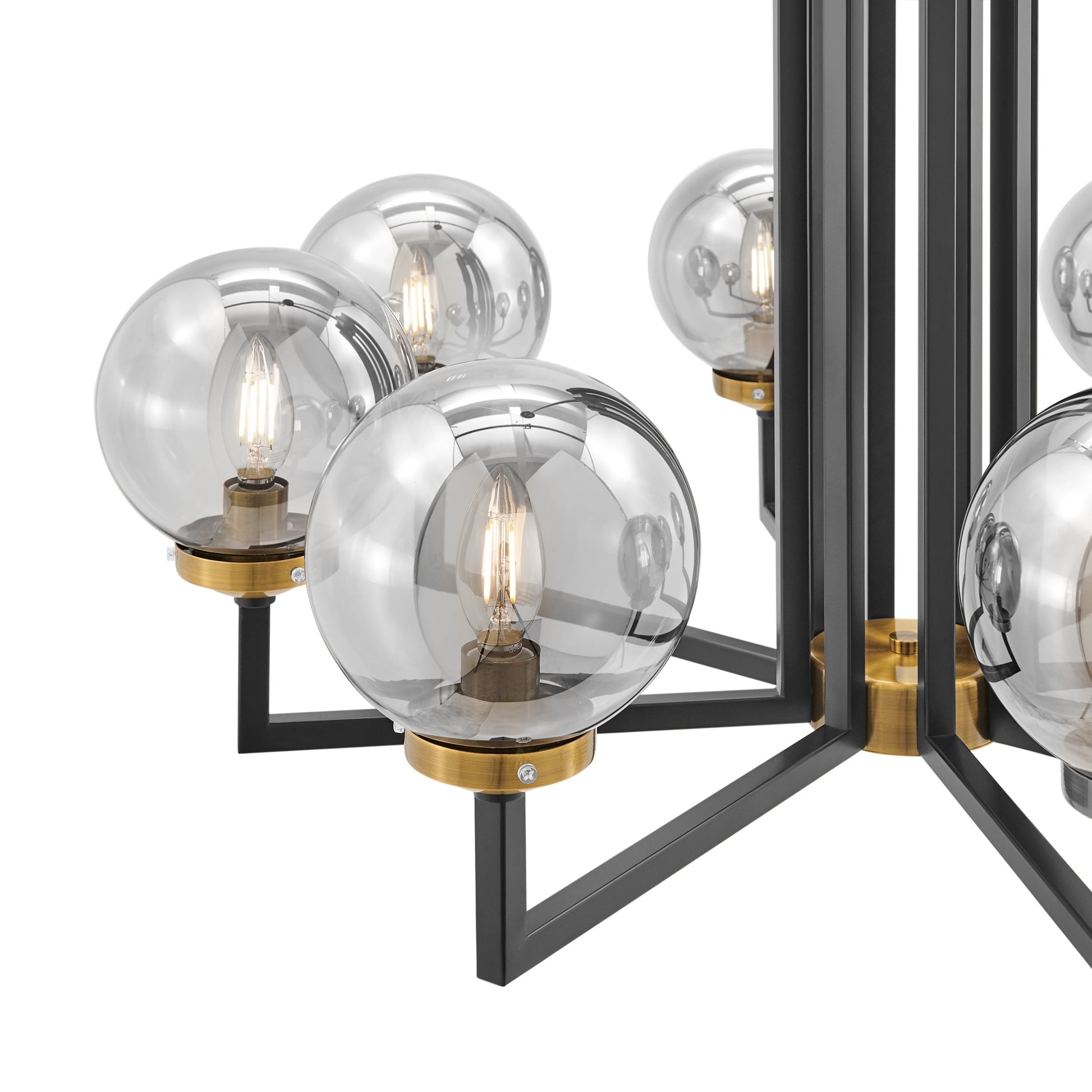 Monachopsis Small  Gold & Black Chandelier