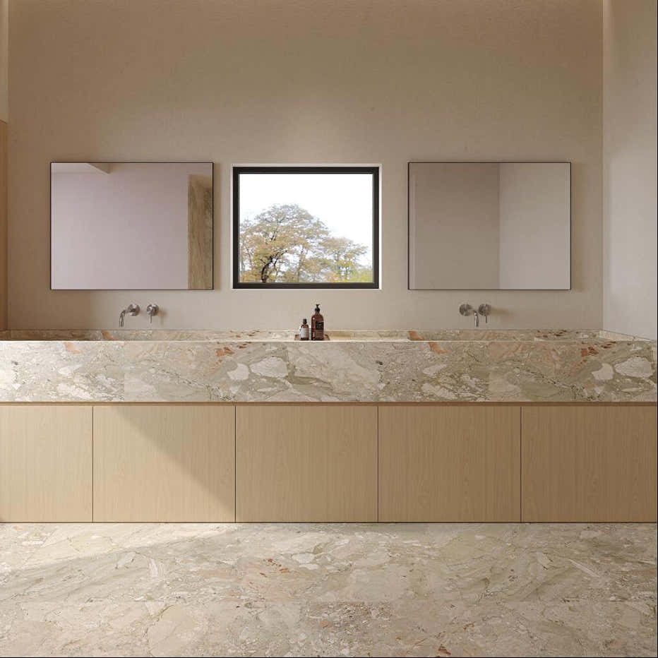 Monet Garden Marble Slab