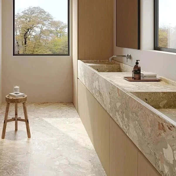 Monet Garden Marble Slab