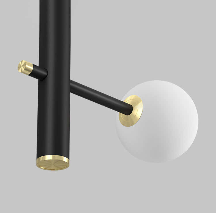 Modern Multi-Arm Opal Chandelier