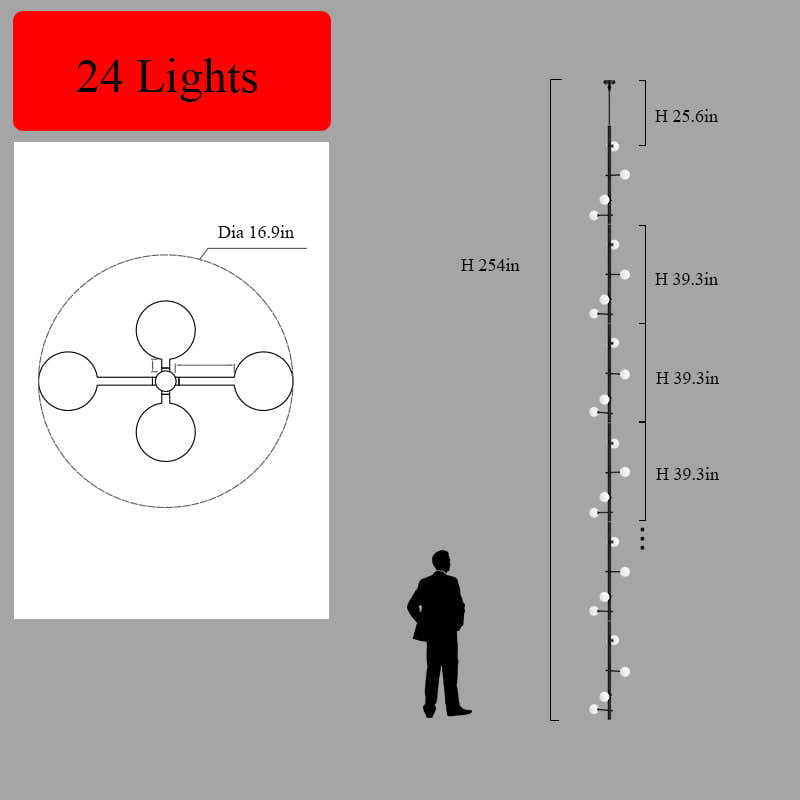 Modern Multi-Arm Opal Chandelier