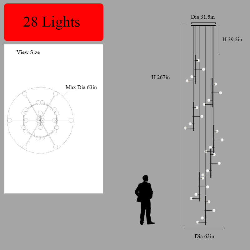 Modern Multi-Arm Opal Chandelier
