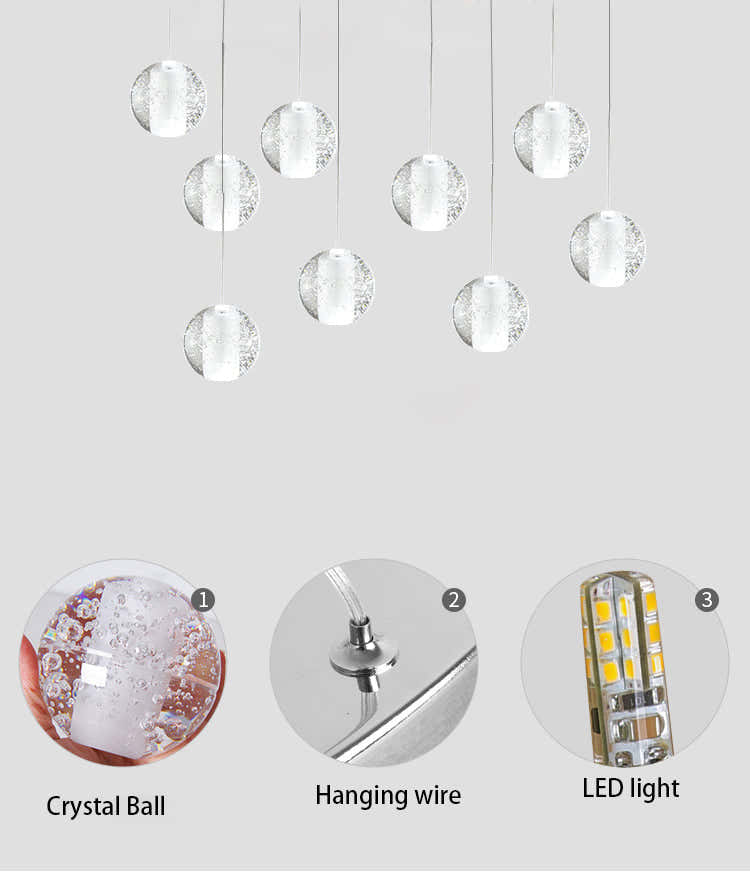 Dazzling Crystal Sphere Chandelier
