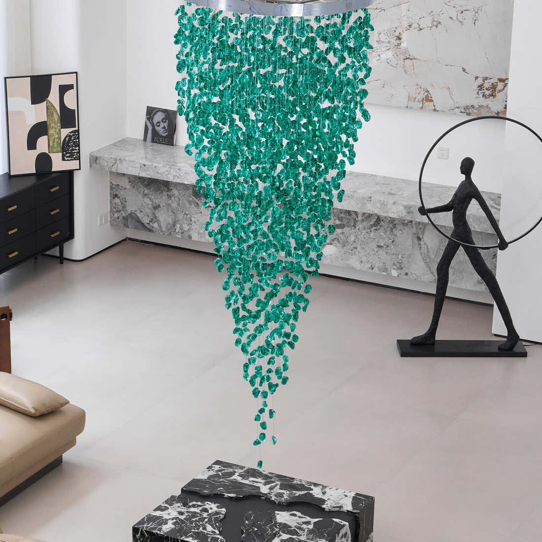Crystal Stone Chandelier