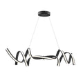 Munich LED Horizontal Chandelier // Black