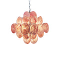 Murano Chandelier 36 Pink Disks