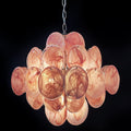 Murano Chandelier 36 Pink Disks