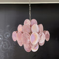 Murano Chandelier 36 Pink Disks