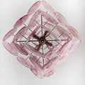 Murano Chandelier 36 Pink Disks