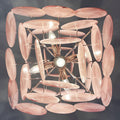 Murano Chandelier 36 Pink Disks