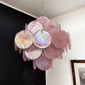 Murano Chandelier 36 Pink Disks