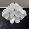 Murano Chandelier 36 White Disks