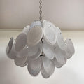 Murano Chandelier 36 White Disks