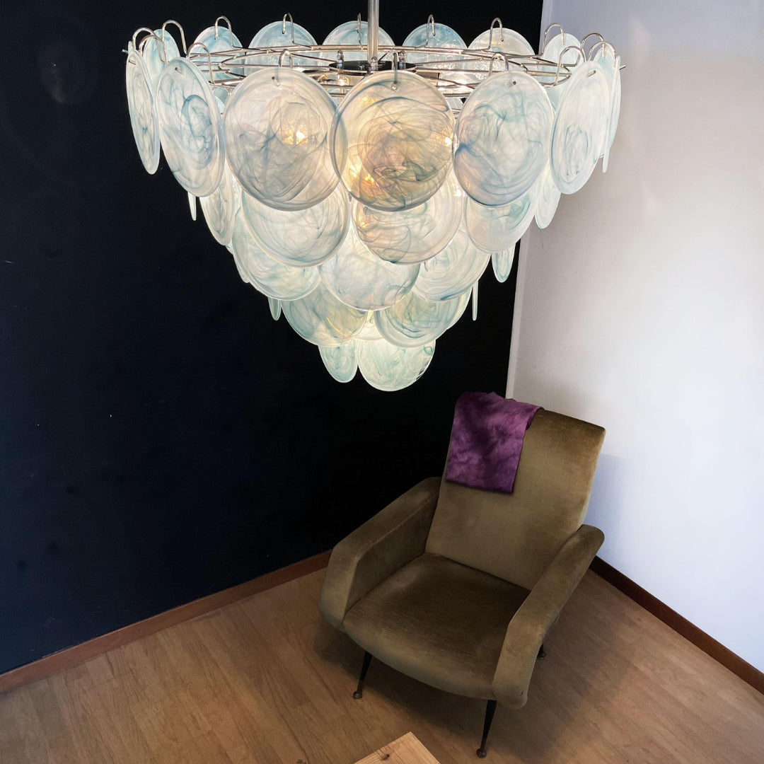 Murano Chandelier 57 Blue