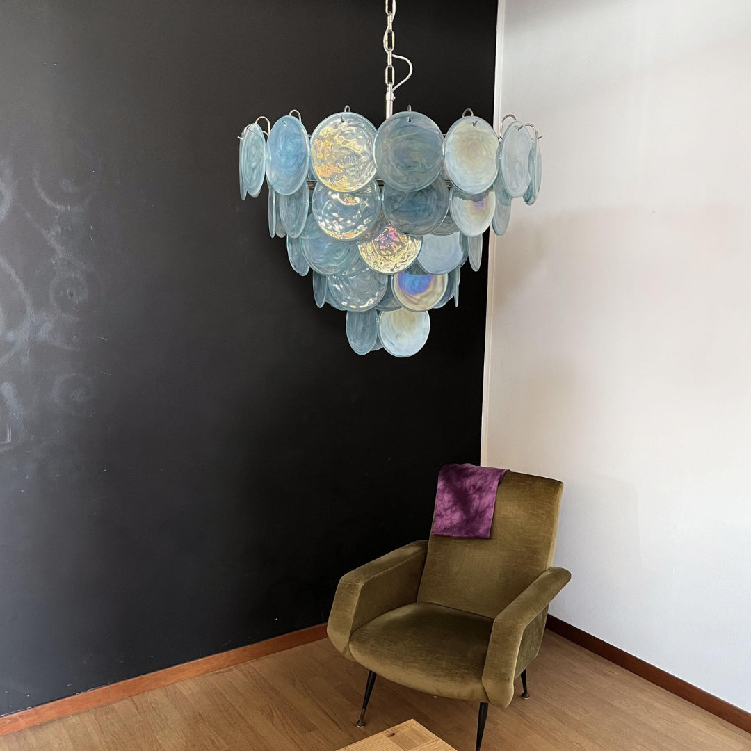 Murano Chandelier 57 Blue