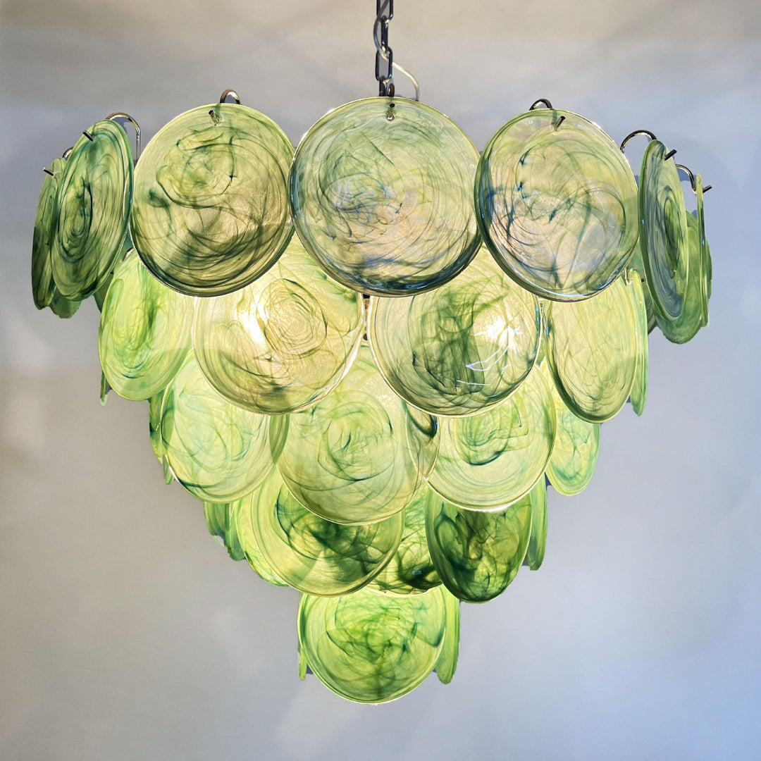 Murano Chandelier 57 Green