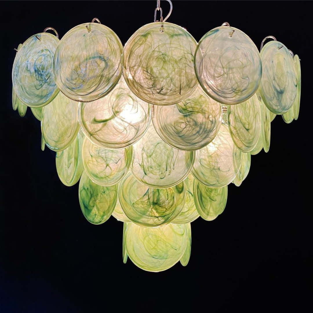 Murano Chandelier 57 Green