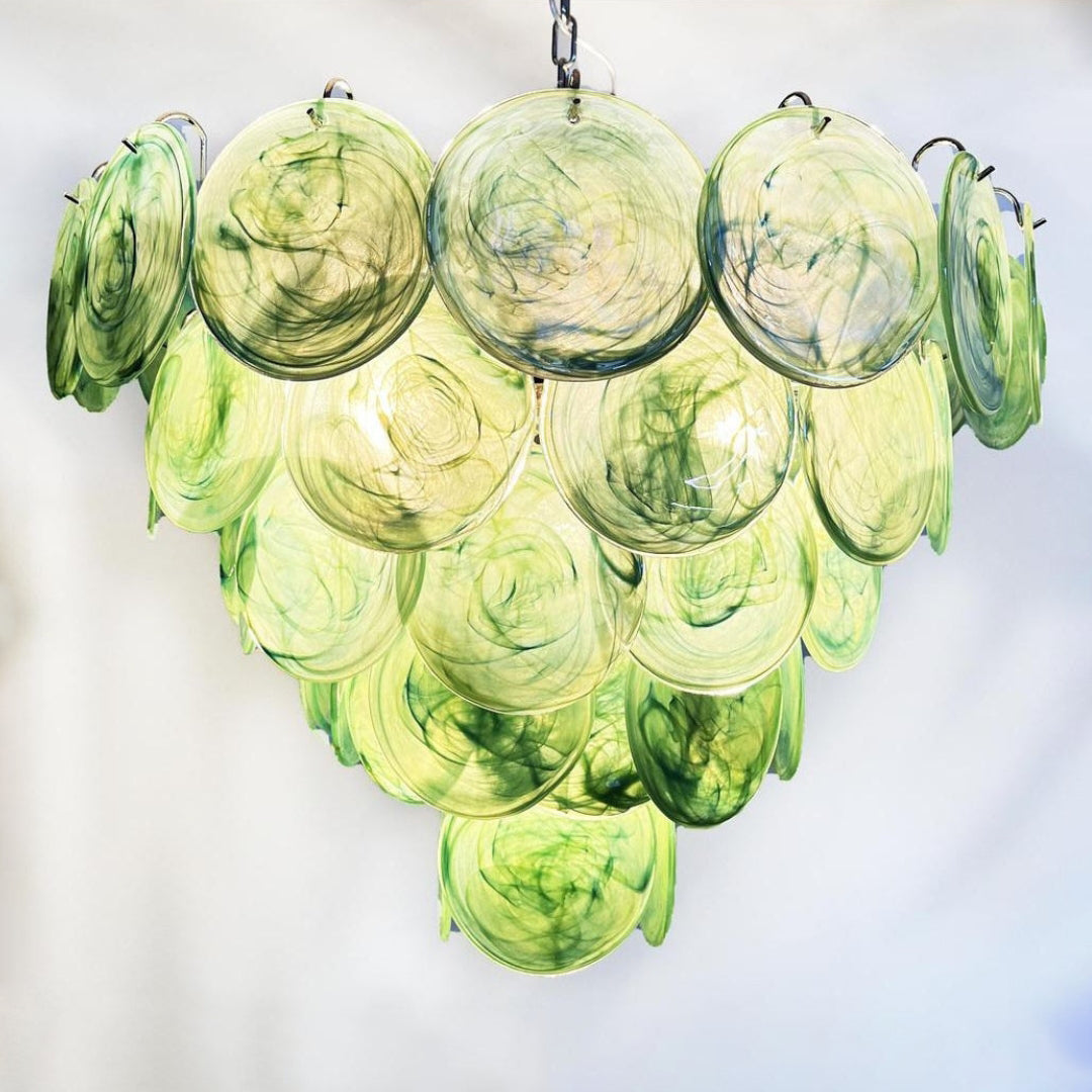 Murano Chandelier 57 Green