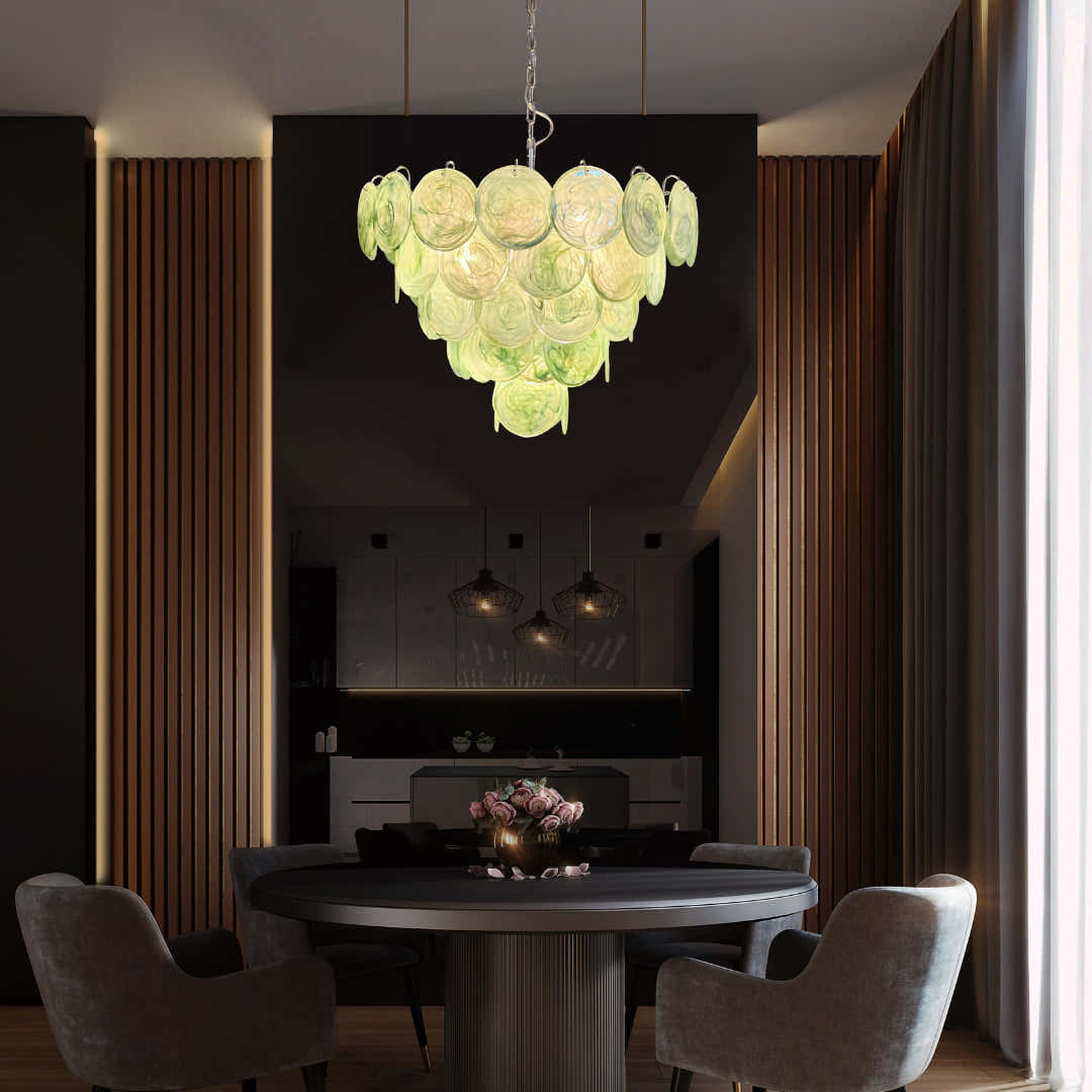 Murano Chandelier 57 Green