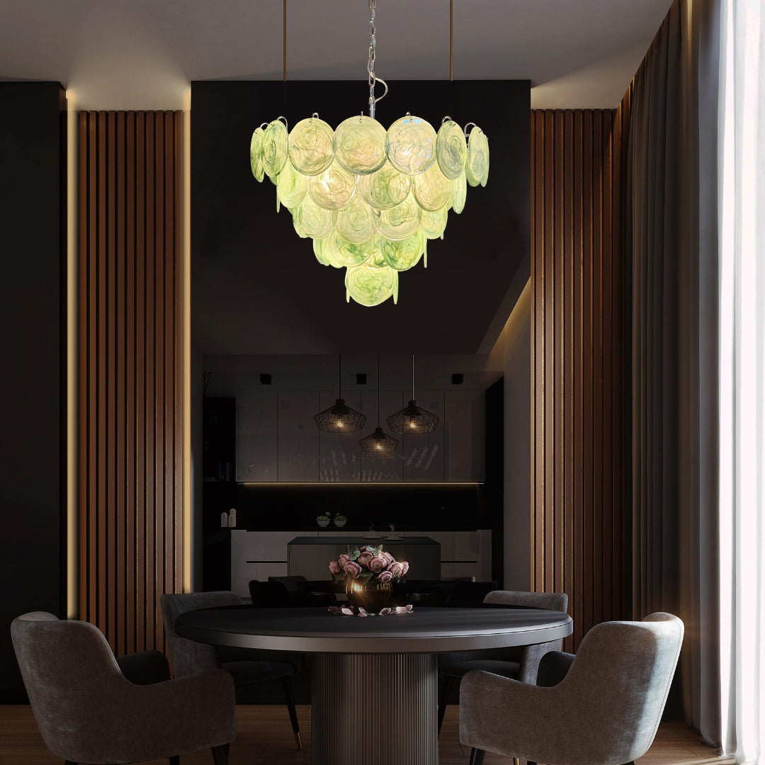 Murano Chandelier 57 Green