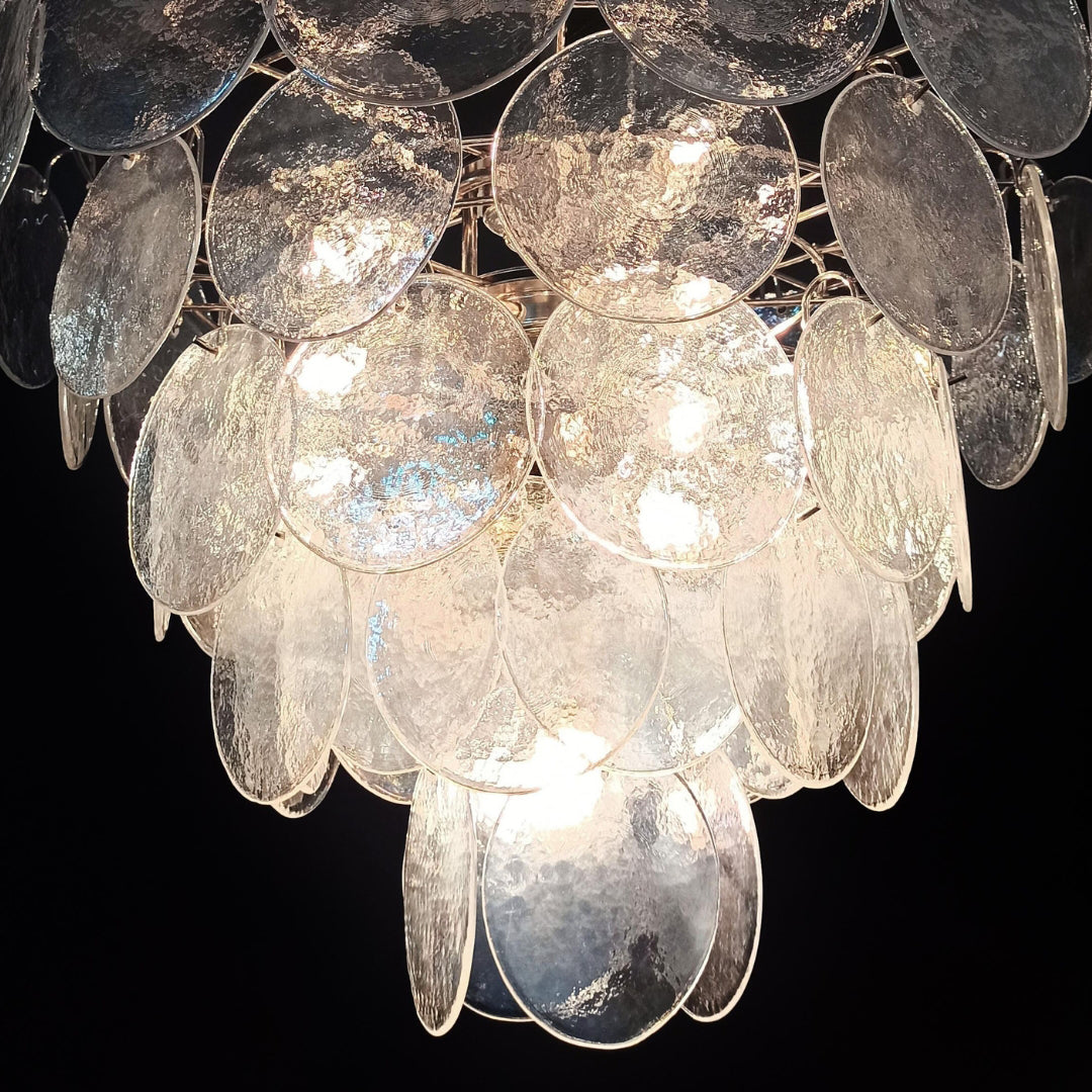 Murano Chandelier 57 Iridescent Glass