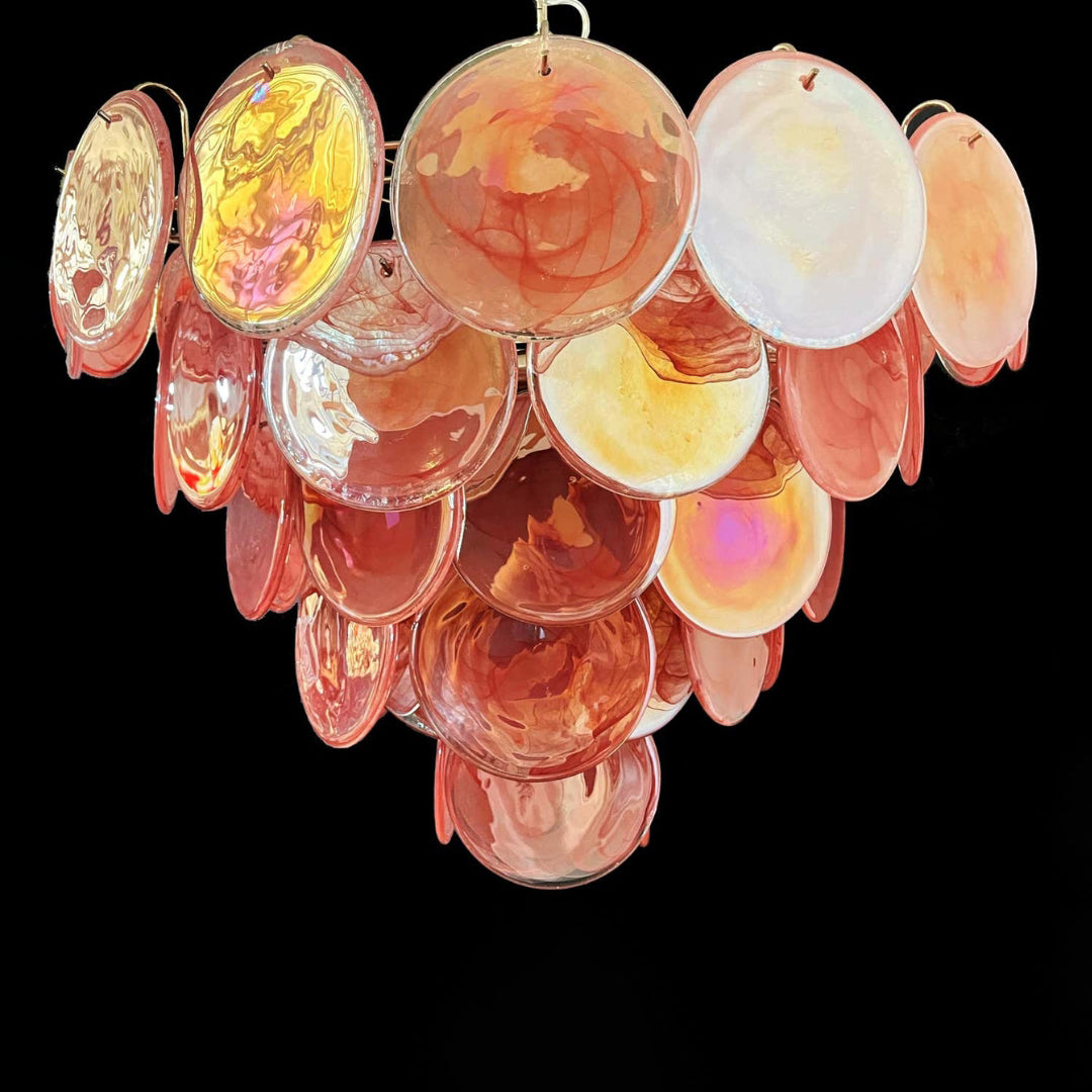 Murano Chandelier 57 Pink