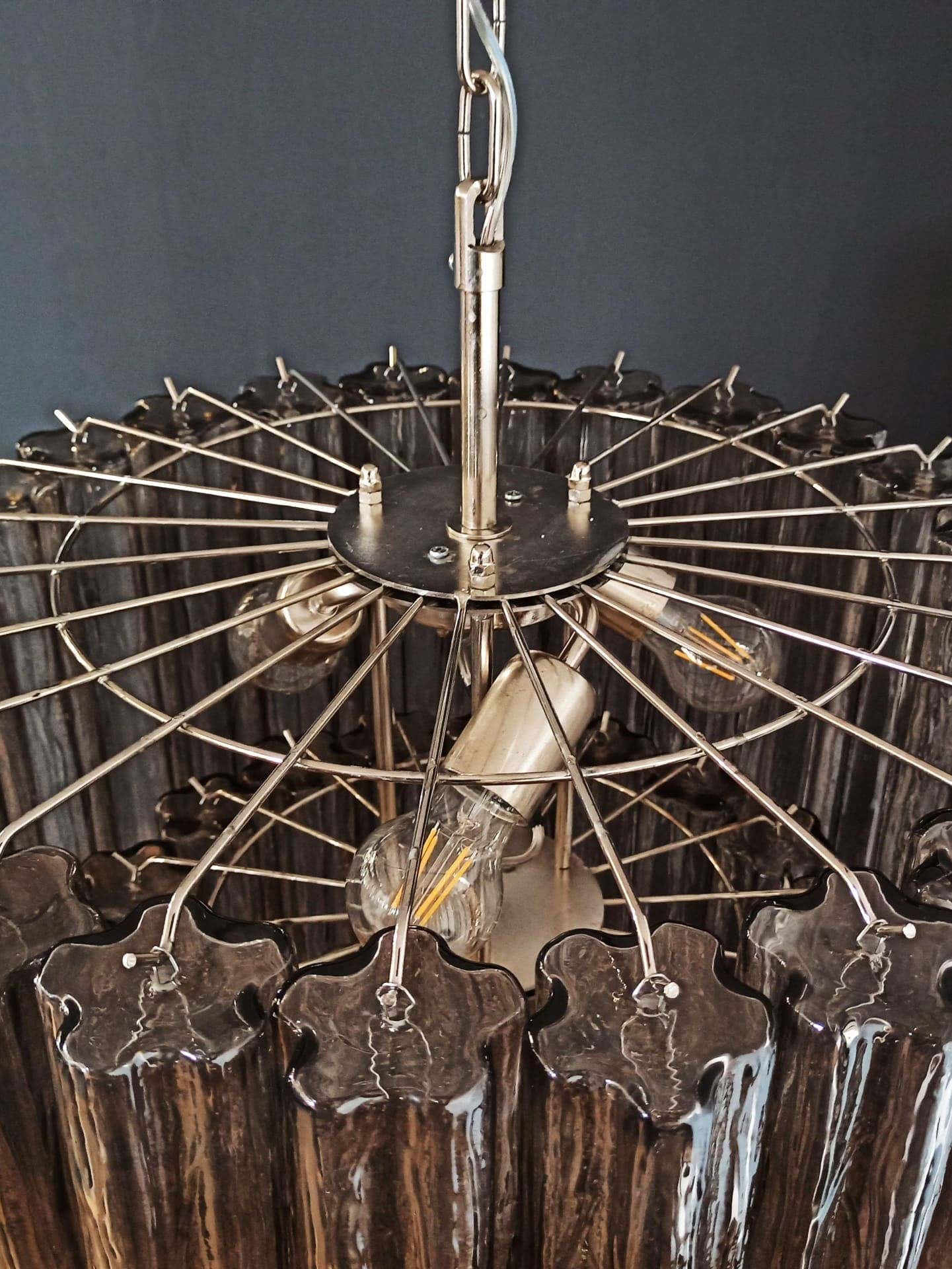 Murano Chandelier – 78 tubes – Smoked