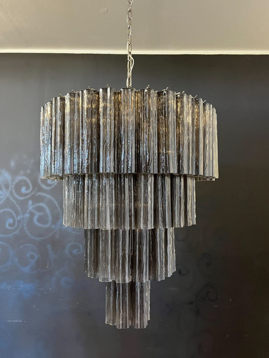 Murano Chandelier – 78 tubes – Smoked